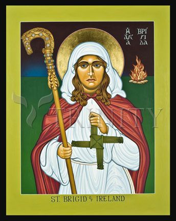 Saint Brigid of Ireland Icon