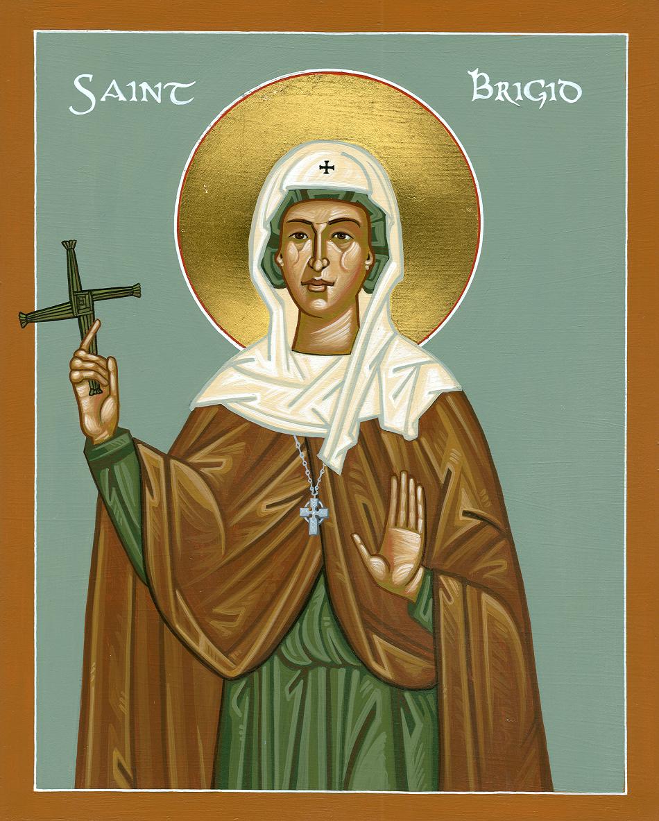 Saint Brigid of Kildare Icon