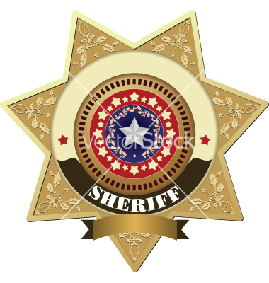 Sheriff Badge Vector Art