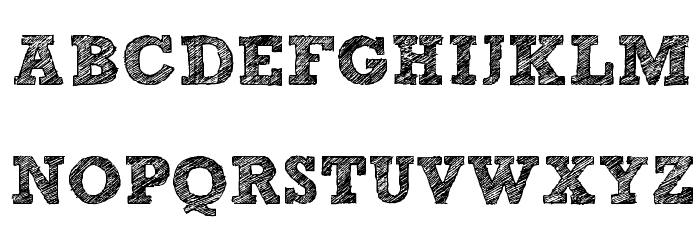 Sketch Block Font