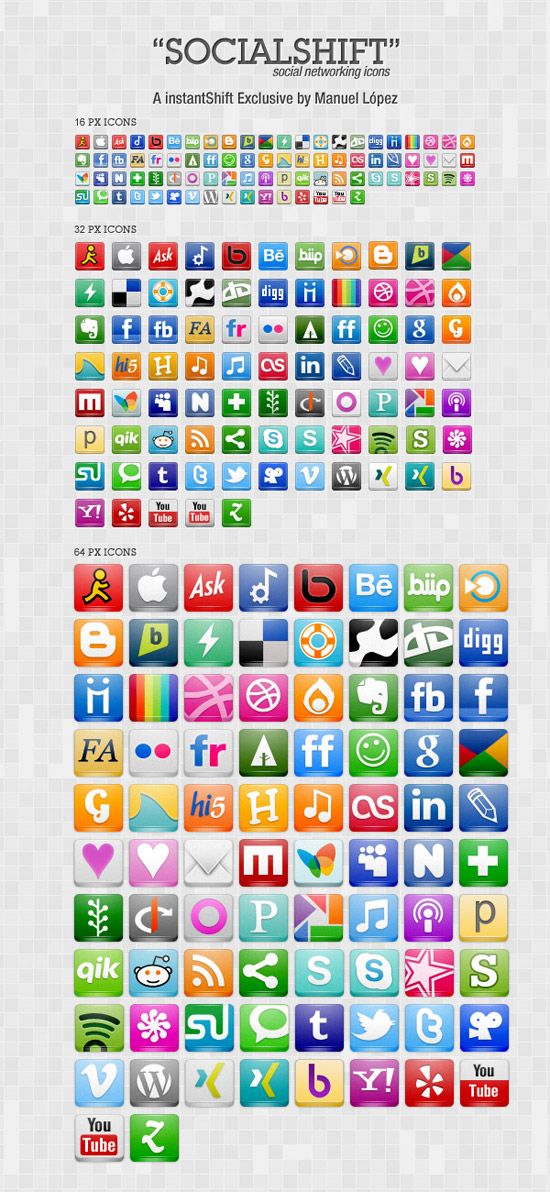 Social Media Icon Set Free App