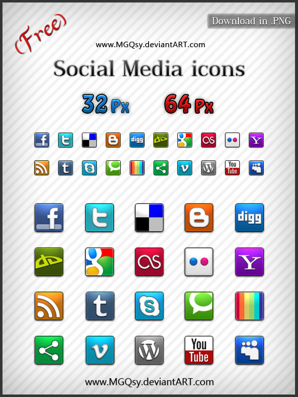 Social Media Icons Free