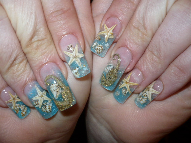 Starfish Nail Art Design