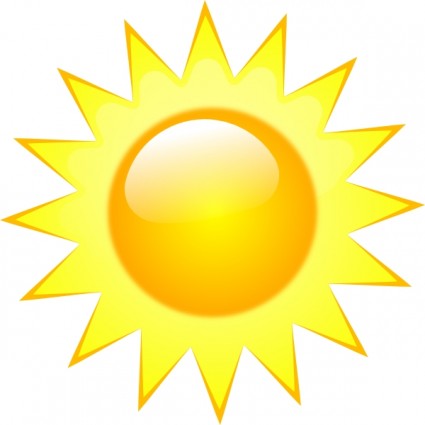 Sun Symbol Weather Clip Art