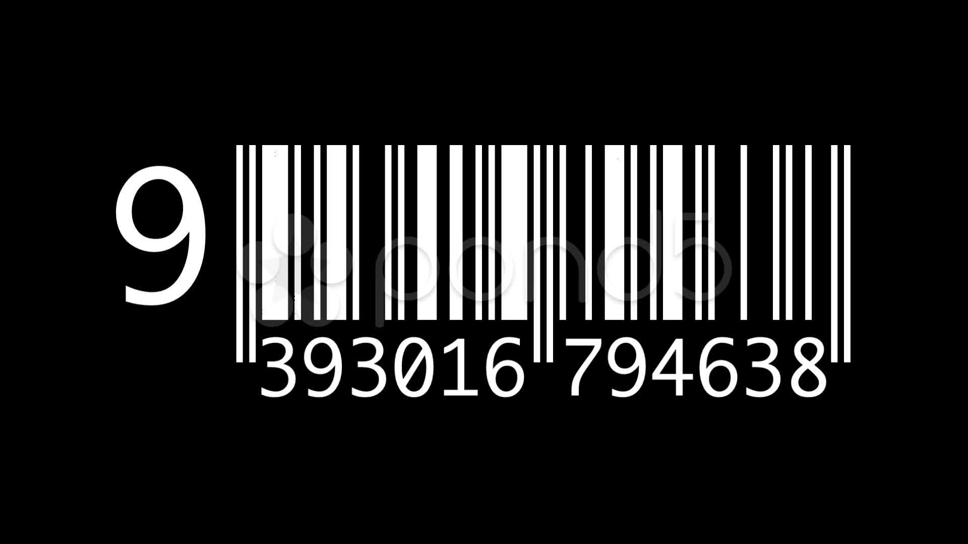 Transparent Barcode without Numbers