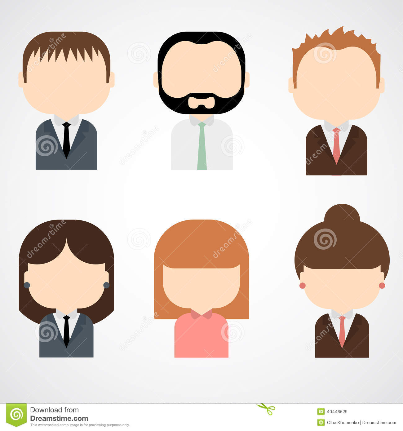 Trendy Business Office People Trendy Business Office People