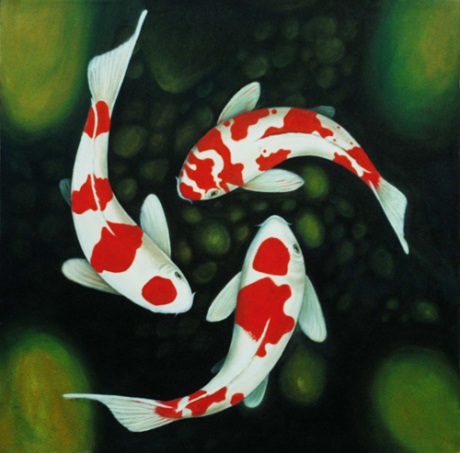 Triangle Koi Fish