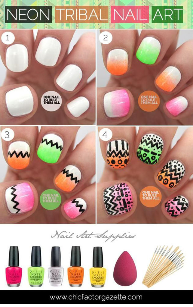 Tribal Nail Art Tutorial