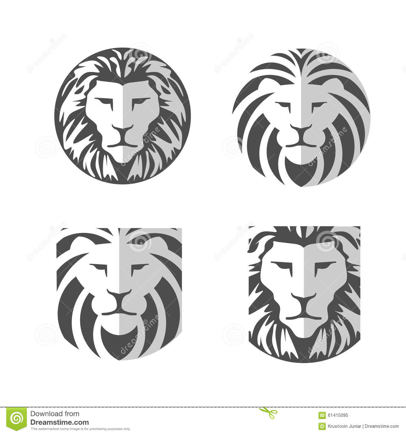 Vector Lion Head Logo