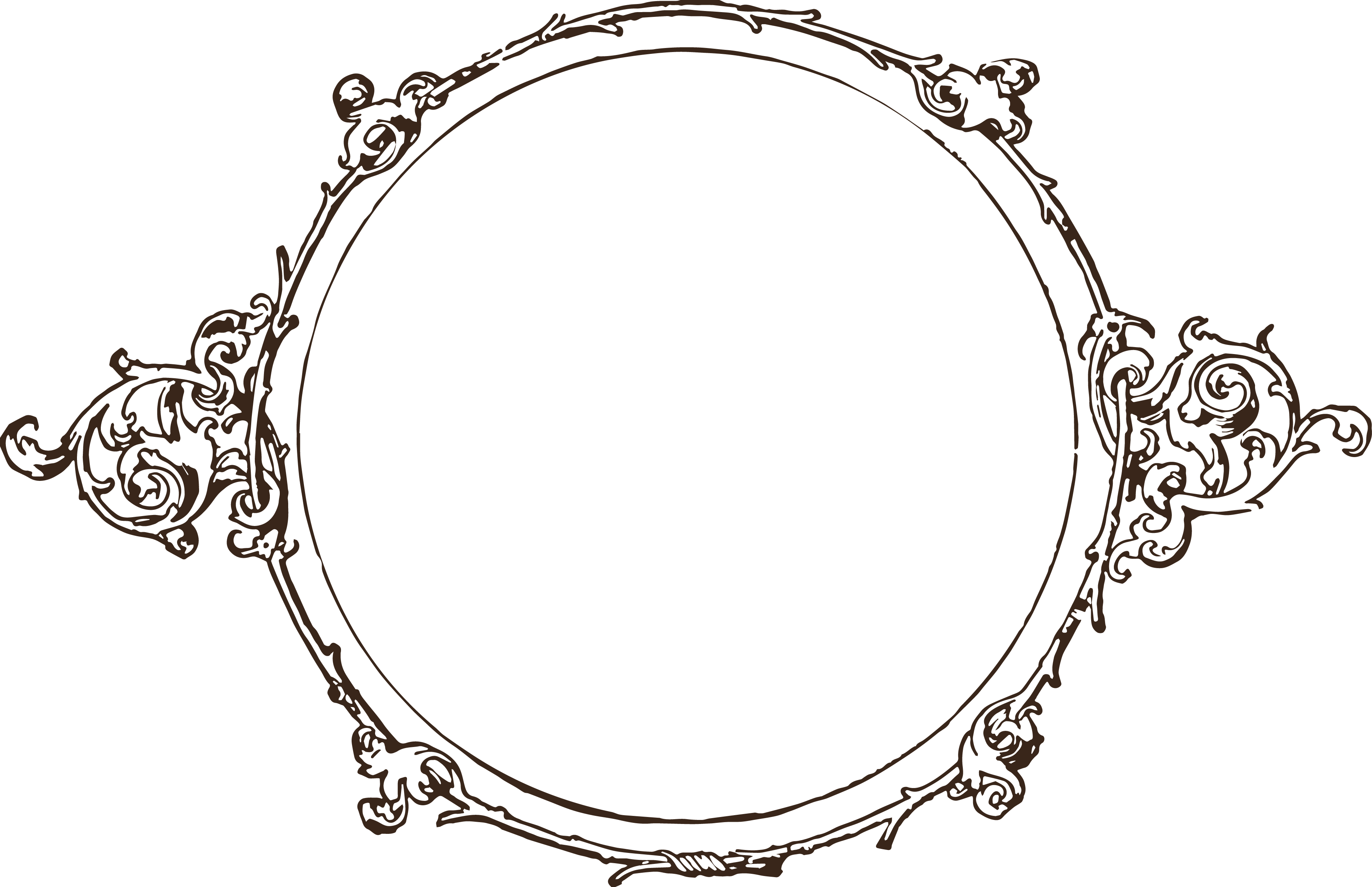 Vintage Scroll Frame Border Clip Art Vintage Scroll Frame Border Clip Art