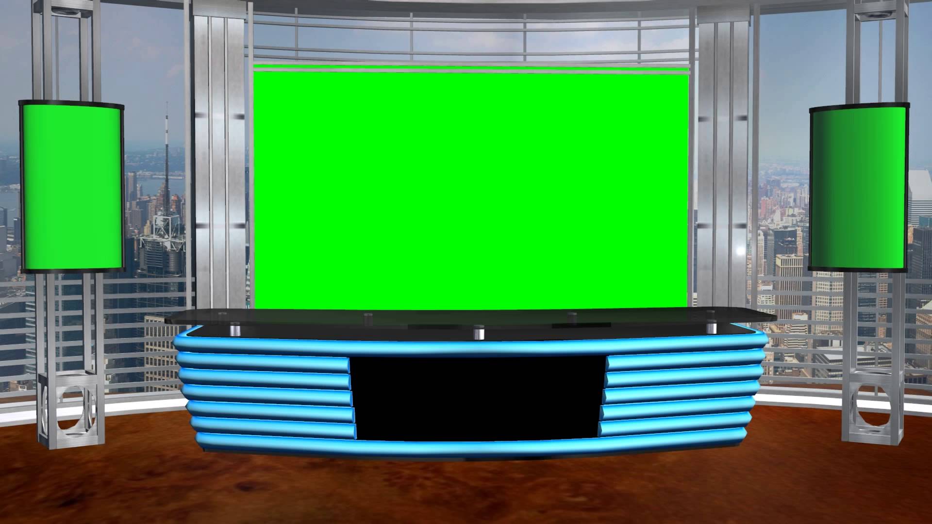 10 Virtual TV Studio Images Set PSD Images - TV Talk Show Virtual