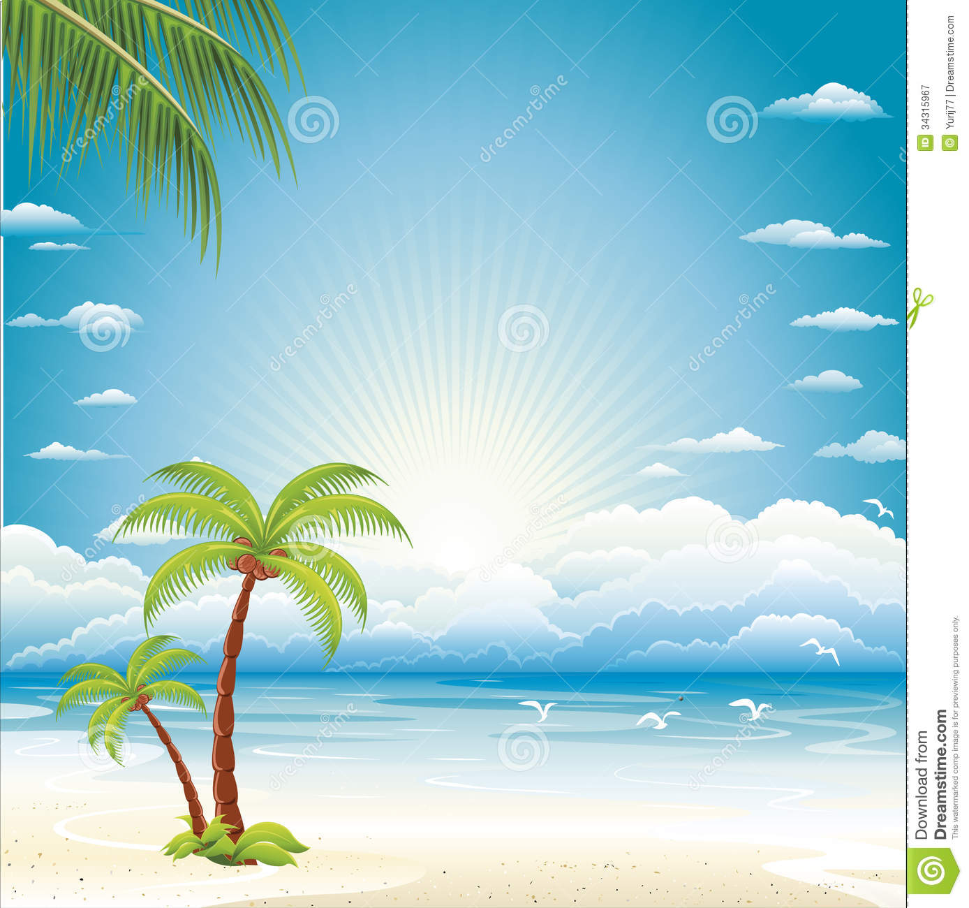 Wallpaper Christmas Beach Clip Art