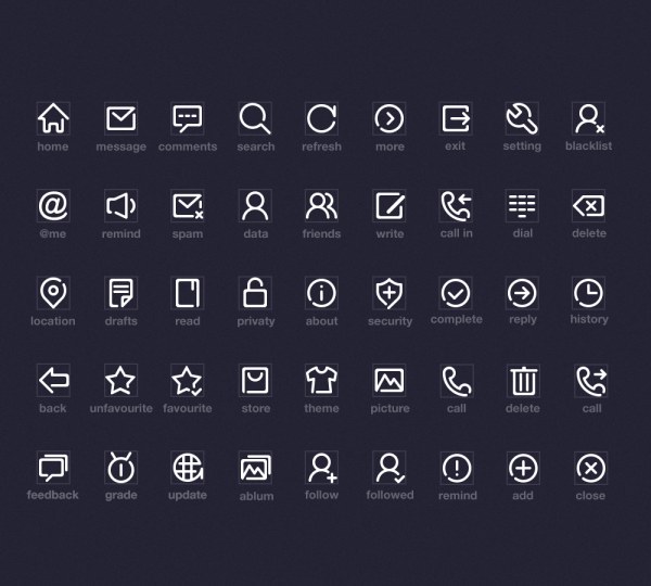 White System Icons