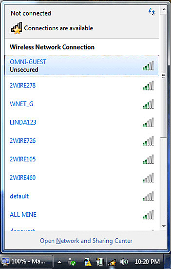 Wireless Network Connection Windows 7