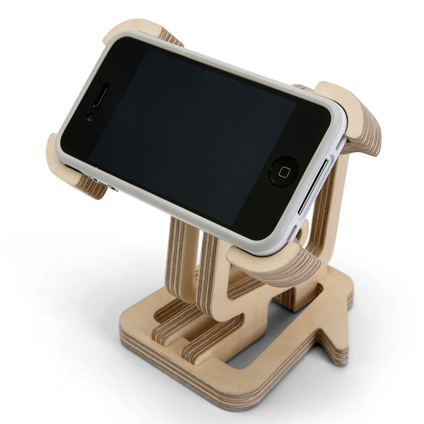 Wood iPhone Stand