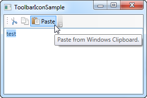 WPF Toolbar Icons