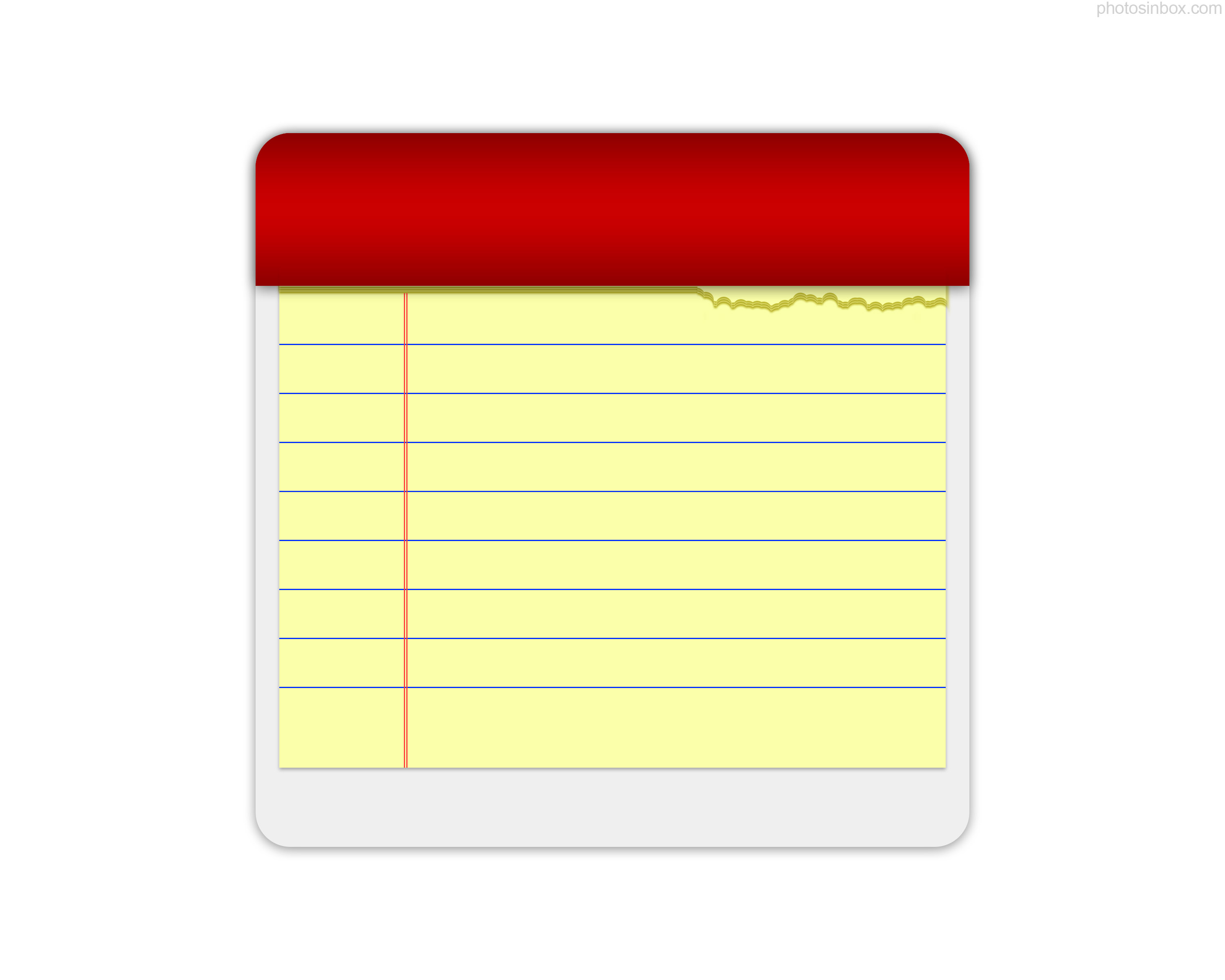 Yellow Notepad Template