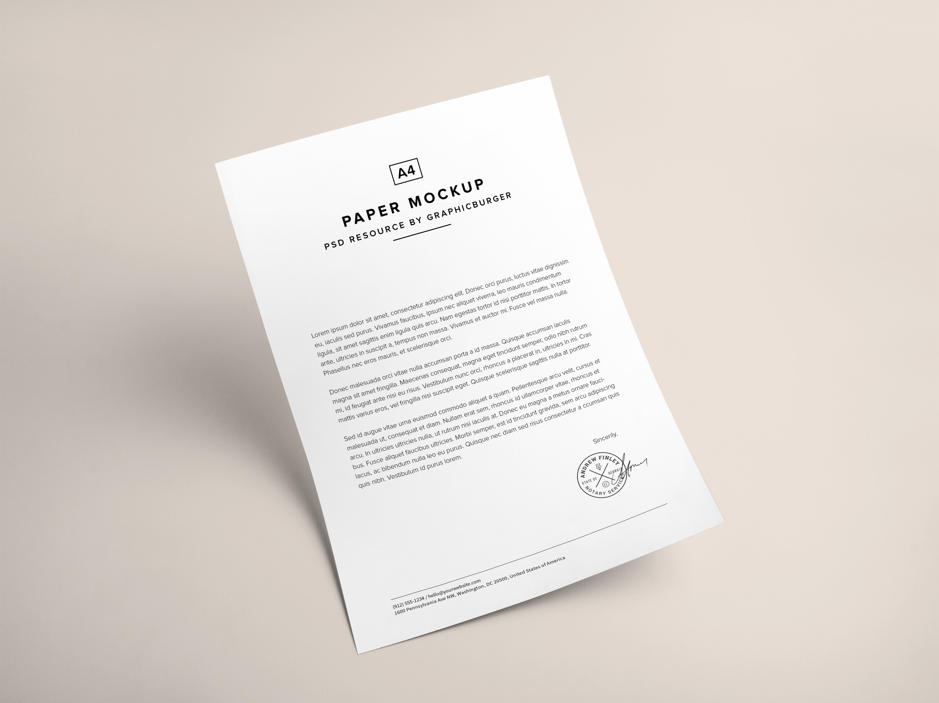 A4 Mockup Templates Psd A4 Mockup Templates Psd