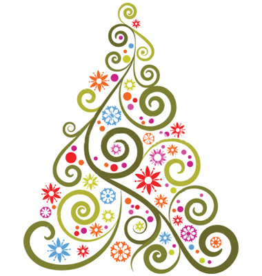 Abstract Cross Stitch Christmas Tree