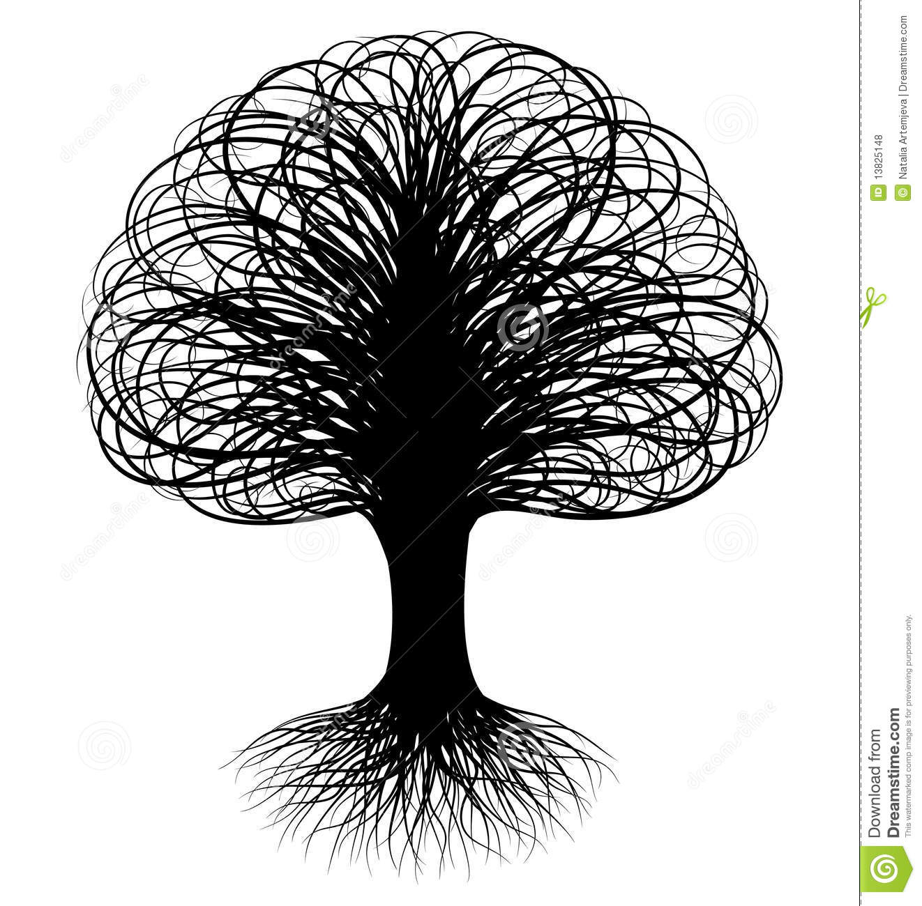 Abstract Swirly Tree