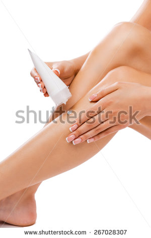 Applying Lotion Skin Hydration