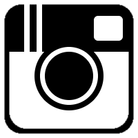 Black and White Instagram Icon Transparent