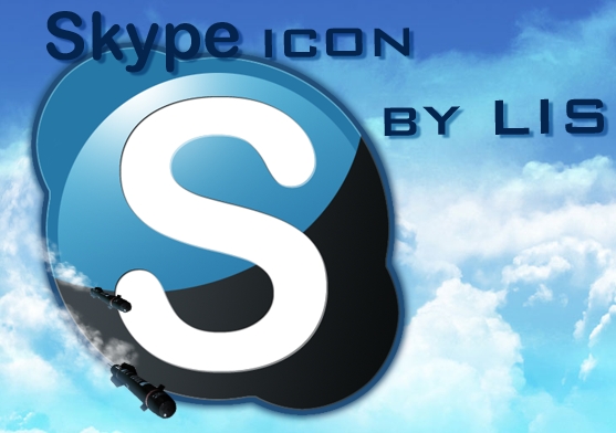 Black Skype Icon