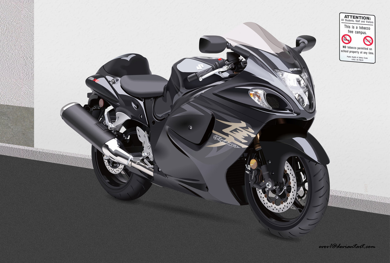 Black Suzuki Hayabusa