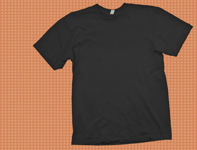 Black T-Shirt Mockup Template PSD