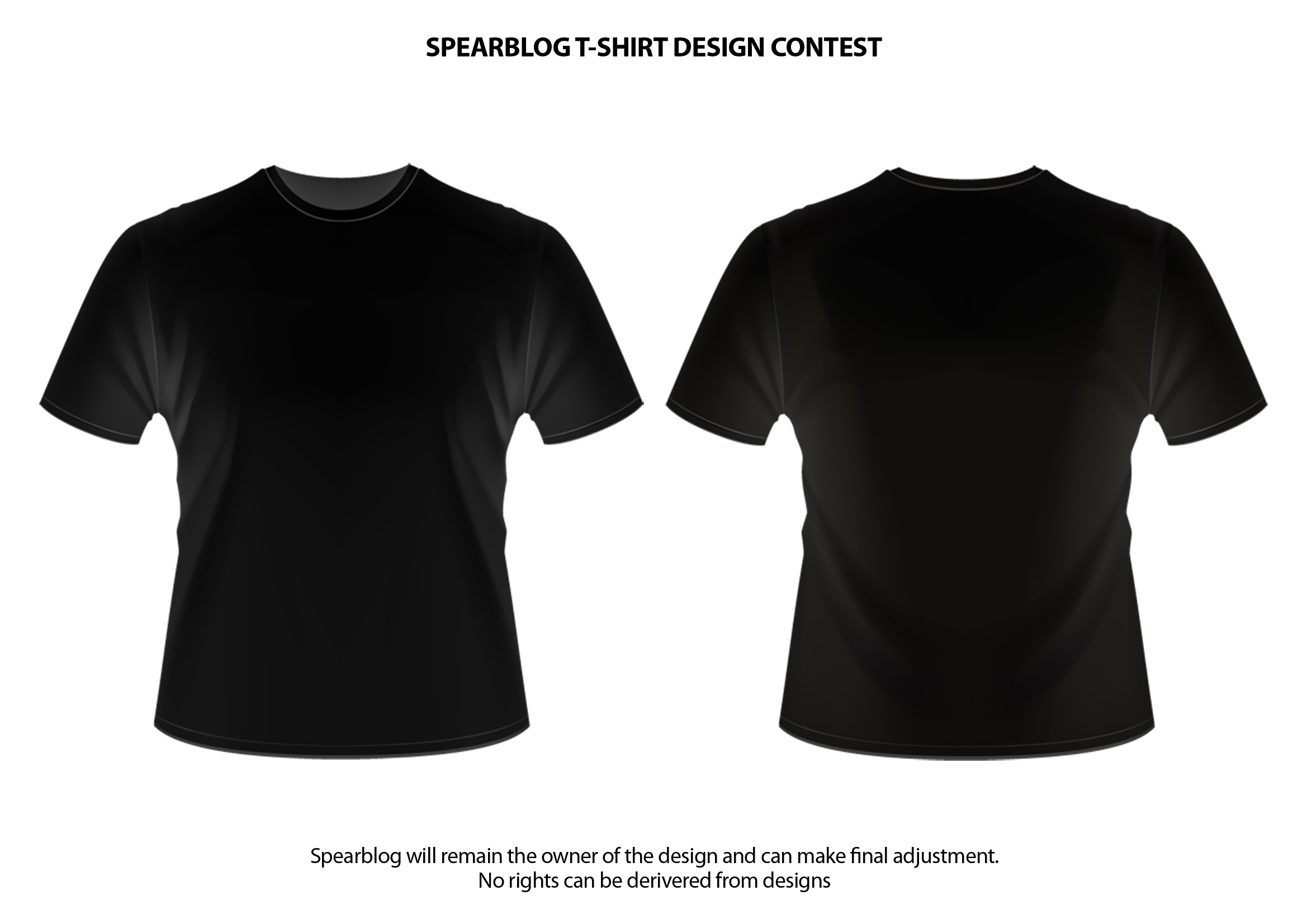 Black T-Shirt Template