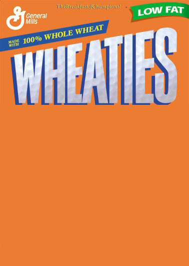 Blank Wheaties Box