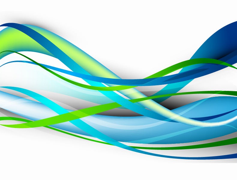 Blue Abstract Wave Vector Free