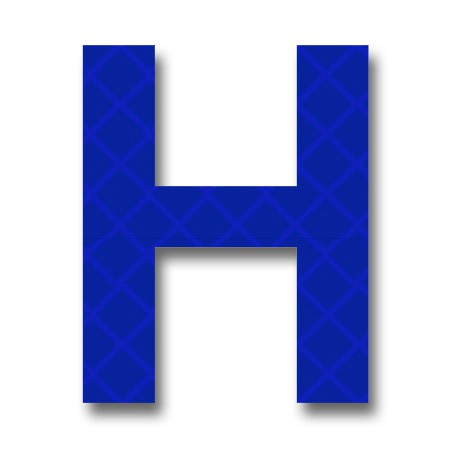 Blue Letter H