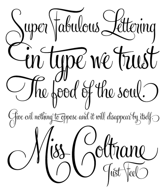 Calligraphy Tattoo Fonts