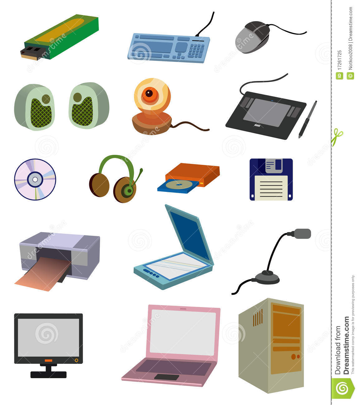 Cartoon Computer Icon Cartoon Computer Icon