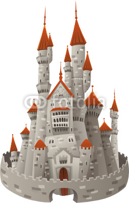 Cartoon Medieval Castles