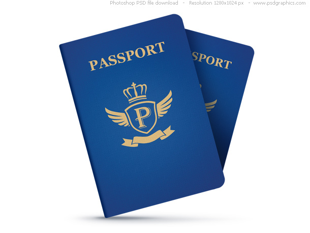 Cartoon Passport Clip Art