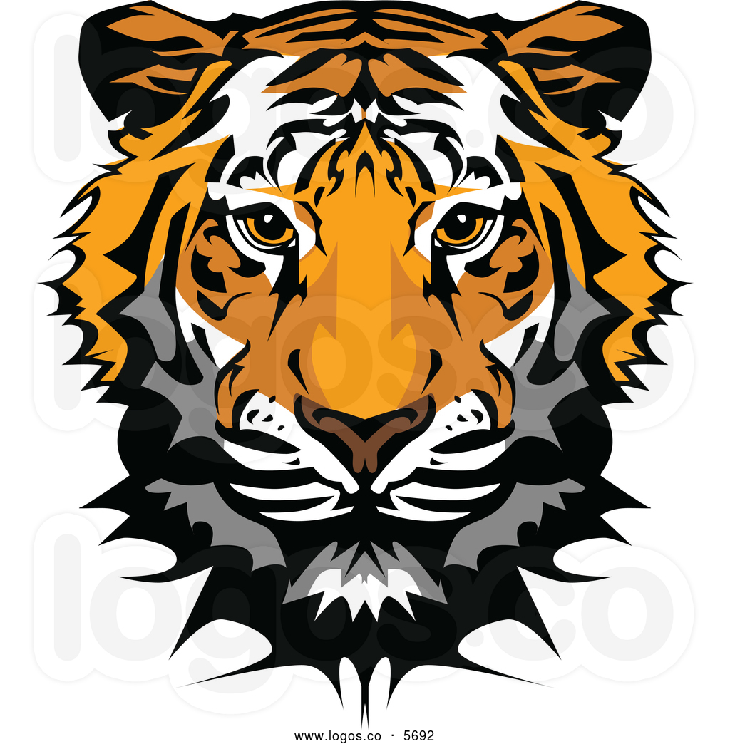 Cartoon Tiger Face Clip Art