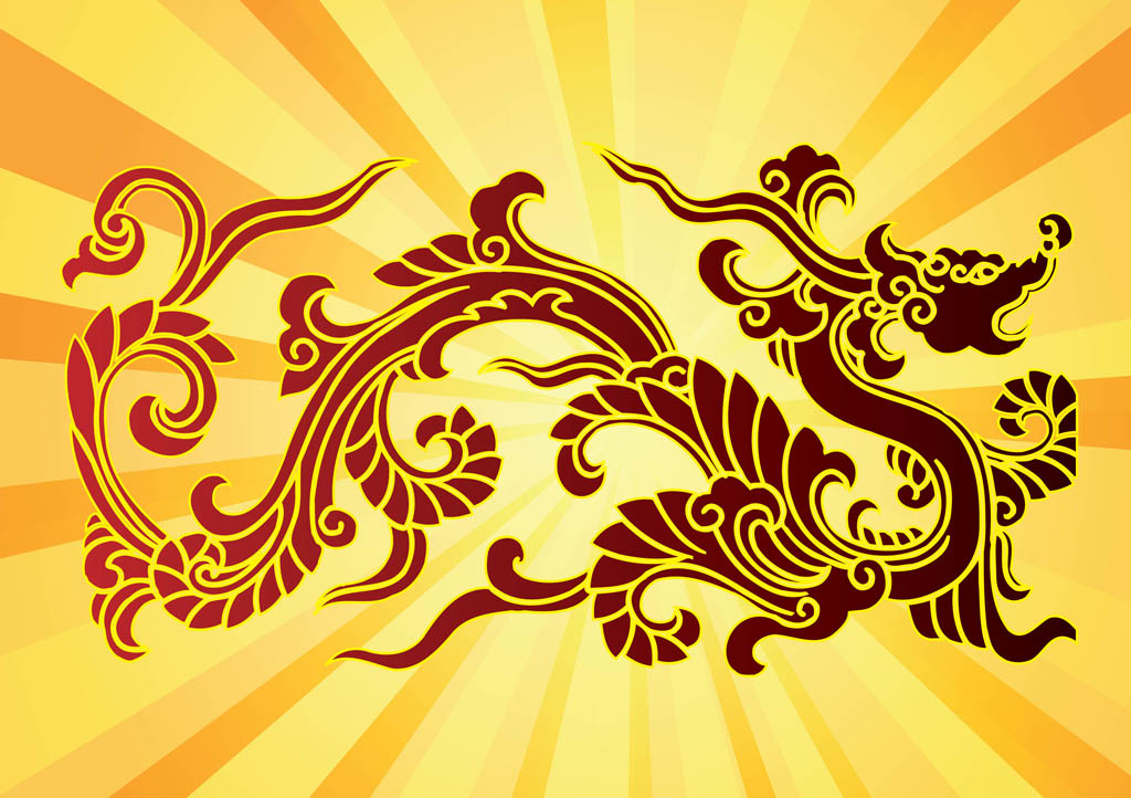 Chinese Dragon Vector Art