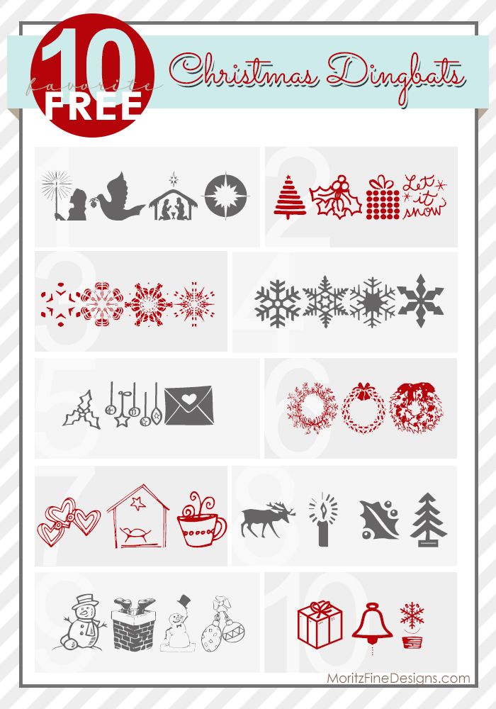 Christmas Dingbat Fonts