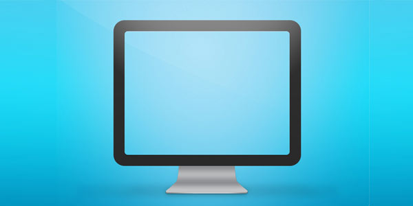 Computer Screen Template PSD