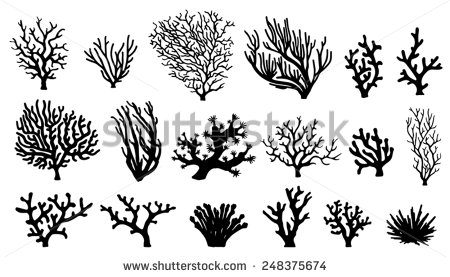 Coral Silhouette Vector