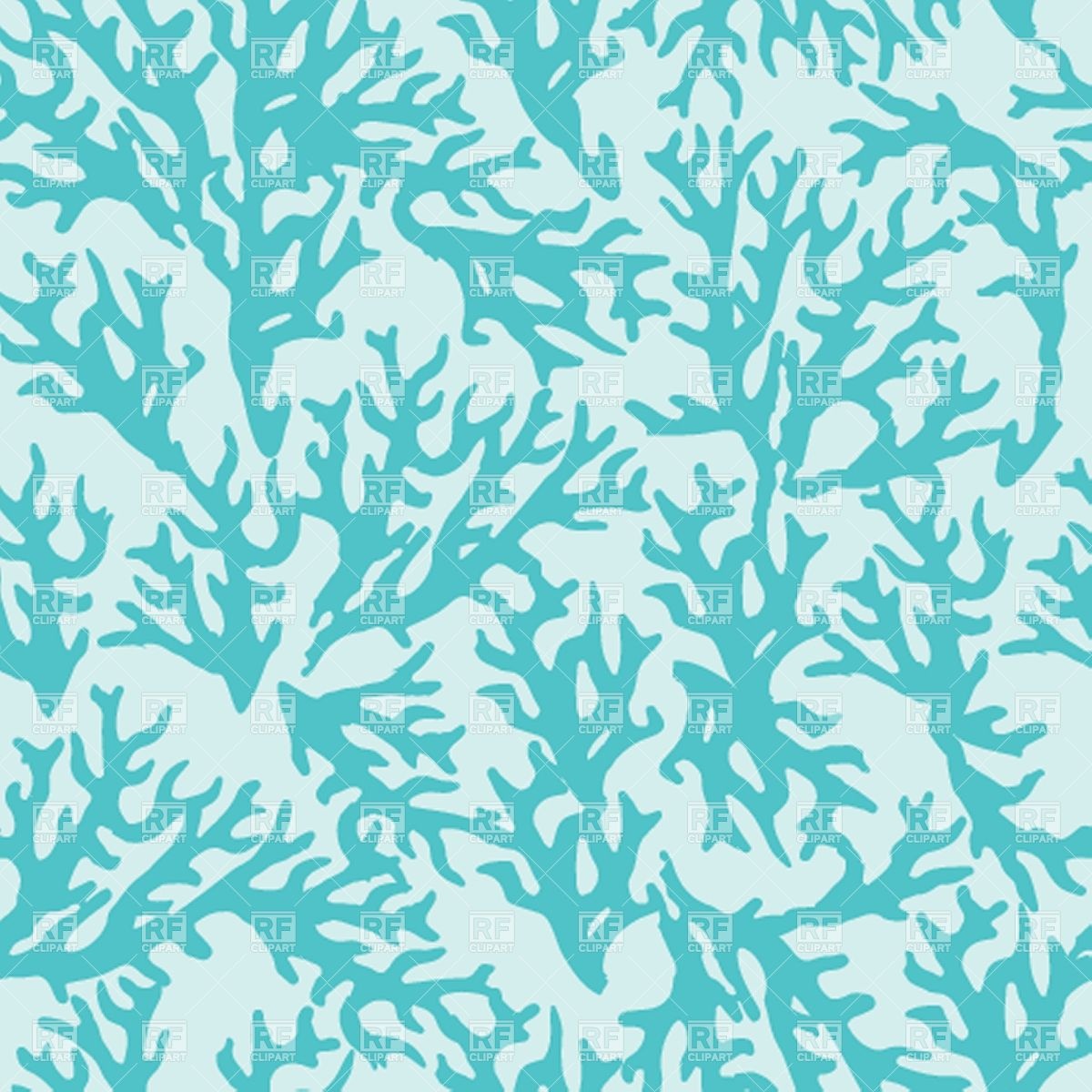 Corals Seamless Pattern