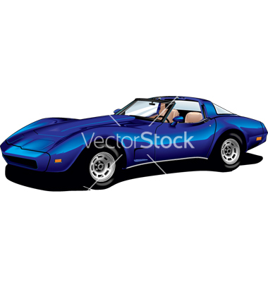 Corvette Vector Art