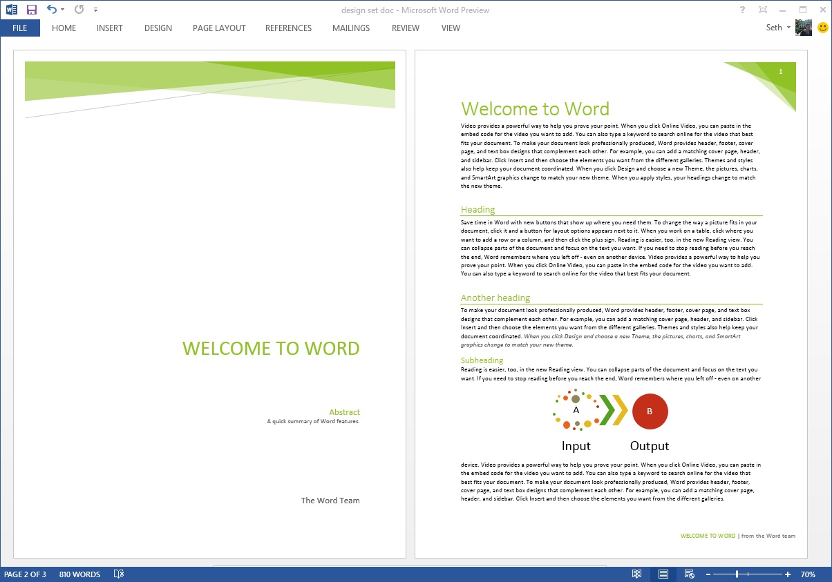 20 Word Header Designs Images - Word Document Header Designs Inside Header Templates For Word