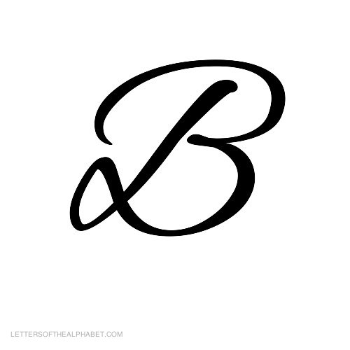 Cursive Letter B