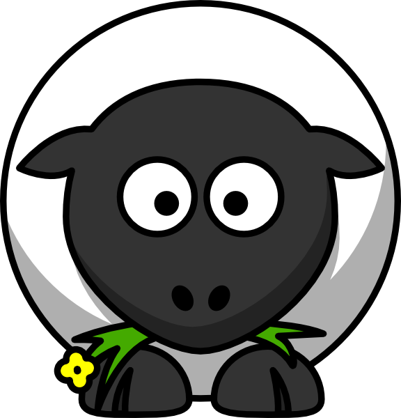 Cute Cartoon Sheep Clip Art