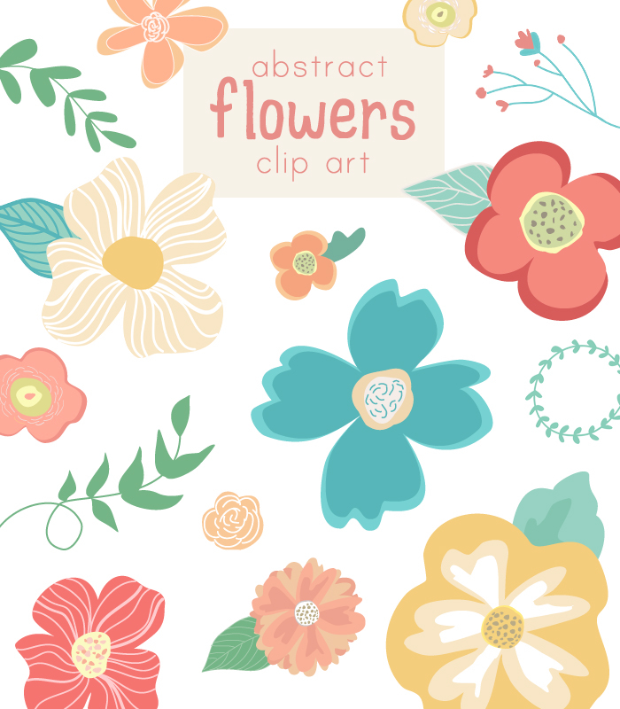 Cute Flower Clip Art Vector