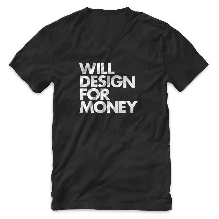 Designer V-Neck T-Shirts with Designs