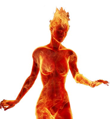 Emoji Fire Devil Woman